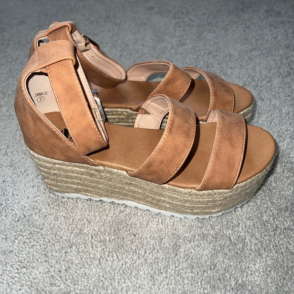 Brown Espadrille Sandals - Picture 4 of 6